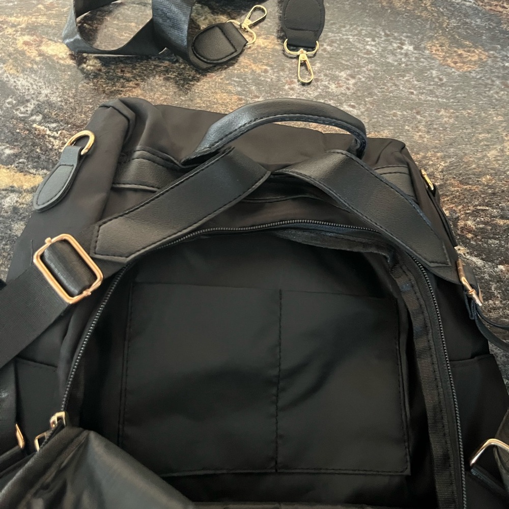 Stylish Black Security Backpack With Multiple Zip… - image 3